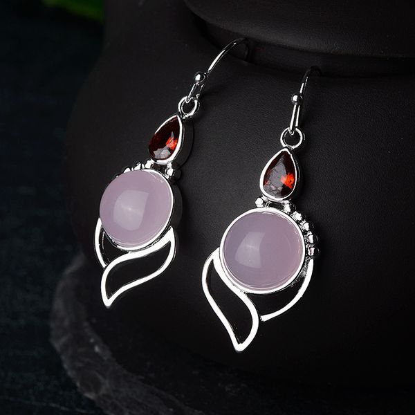 charm chic pink crystal stone dangle earrings for women trendy retro water drop zircon drop earrings banquet party jewelry gifts, Silver
charm chic pink crystal stone dangle earrings for women trendy retro water drop zircon drop earrings banquet party jewelry gifts, Silver
