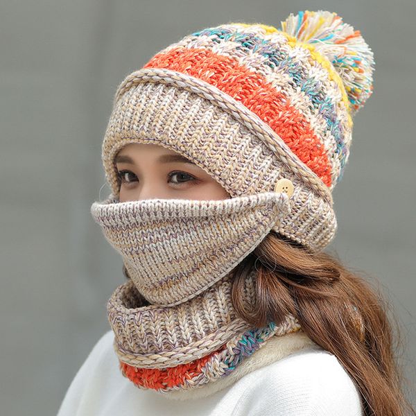 ht2638 women autumn winter hat scarf thick warm knitted hat scarf mask 3pcs set ladies windproof set balaclava, Blue;gray
ht2638 women autumn winter hat scarf thick warm knitted hat scarf mask 3pcs set ladies windproof set balaclava, Blue;gray
