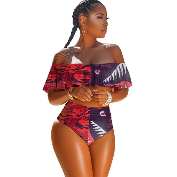 women 2 piece swimwear design flounce bra and hipster 2pcs bikini set swimsuit camo shark beachwear swim bathing suit playsuit d6204, White
women 2 piece swimwear design flounce bra and hipster 2pcs bikini set swimsuit camo shark beachwear swim bathing suit playsuit d6204, White