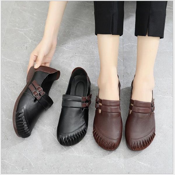 spring flat shoes woman flats women casual shoes genuine leather soft bottom fashion ladies leather size 41, Black
spring flat shoes woman flats women casual shoes genuine leather soft bottom fashion ladies leather size 41, Black