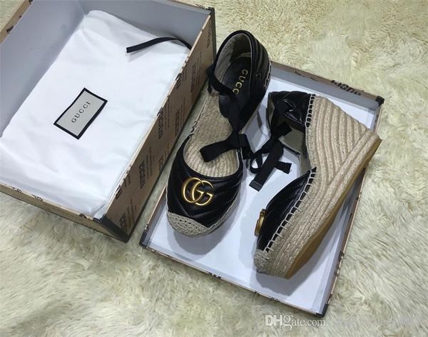 classic women leather sippler sandals, espadrille flats with straw weaving soles casual shoes women slip-on for daily use, Black
classic women leather sippler sandals, espadrille flats with straw weaving soles casual shoes women slip-on for daily use, Black