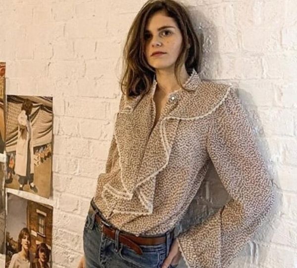 women's blouses & shirts woman floral print shirt lurex detail stand collar lace trimmed ruffled front long sleeves buttoned cuffs fash, White
women's blouses & shirts woman floral print shirt lurex detail stand collar lace trimmed ruffled front long sleeves buttoned cuffs fash, White