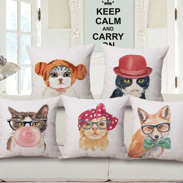 new pattern kitty watercolor hold cotton pillow case adorable pet animal cushion set
new pattern kitty watercolor hold cotton pillow case adorable pet animal cushion set