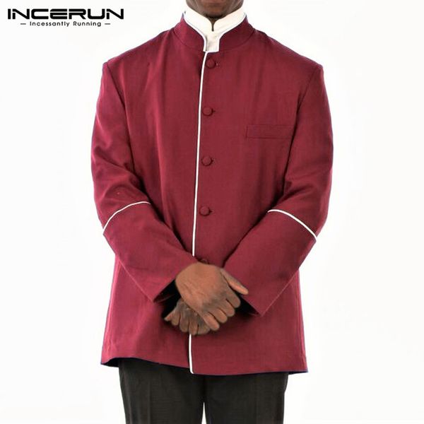 incerun men shirt muslim clothes stand collar patchwork long sleeve button islamic arab kaftan formal dress shirt men s-5xl, White;black
incerun men shirt muslim clothes stand collar patchwork long sleeve button islamic arab kaftan formal dress shirt men s-5xl, White;black