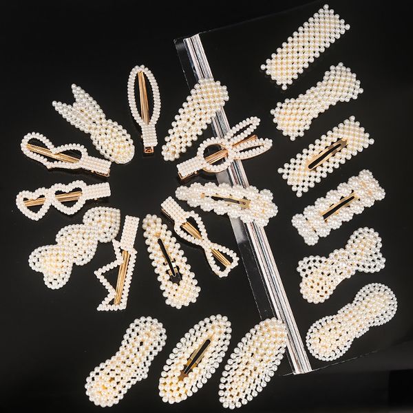 elegant pearl hair clips for women metal snap barrette stick hairpin handmade korean design hair styling accessories new wedding statement, Golden;white
elegant pearl hair clips for women metal snap barrette stick hairpin handmade korean design hair styling accessories new wedding statement, Golden;white