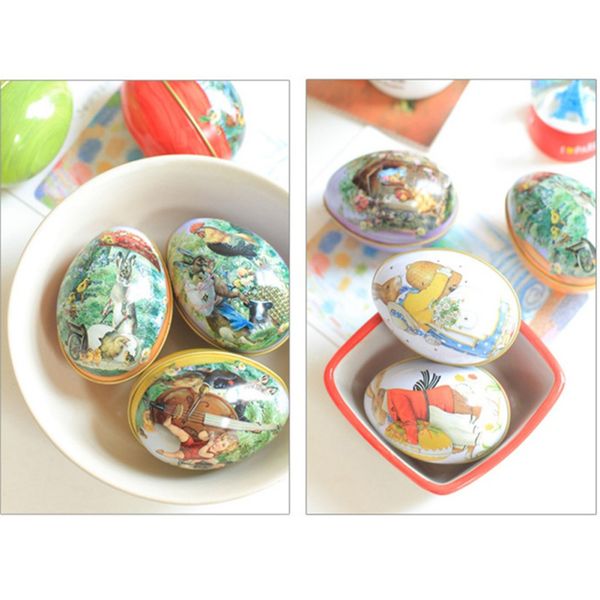 easter egg shaped candy box party decoration