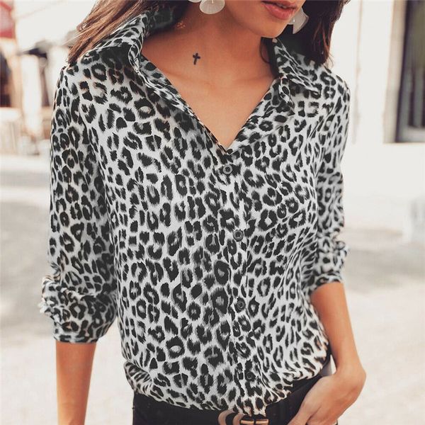 leopard skin print long sleeve loose shirt women blouses turn-down neck casual elegant ladies blusa dames, White
leopard skin print long sleeve loose shirt women blouses turn-down neck casual elegant ladies blusa dames, White