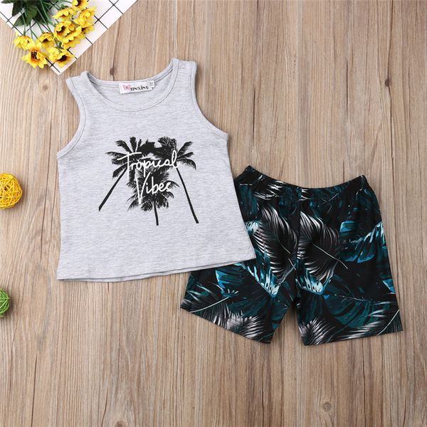 1-6y summer kids baby boy sets beach style clothes coconut tree print tanks +elastic waist shorts 2pcs cotton outfits 1-6y, White
1-6y summer kids baby boy sets beach style clothes coconut tree print tanks +elastic waist shorts 2pcs cotton outfits 1-6y, White