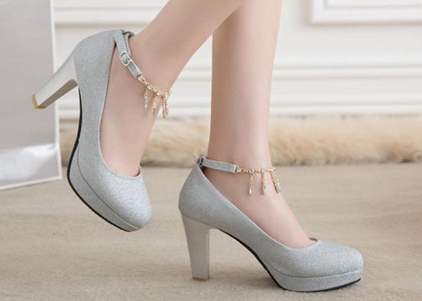 women's shoes in spring and autumn high coarse heel, Black