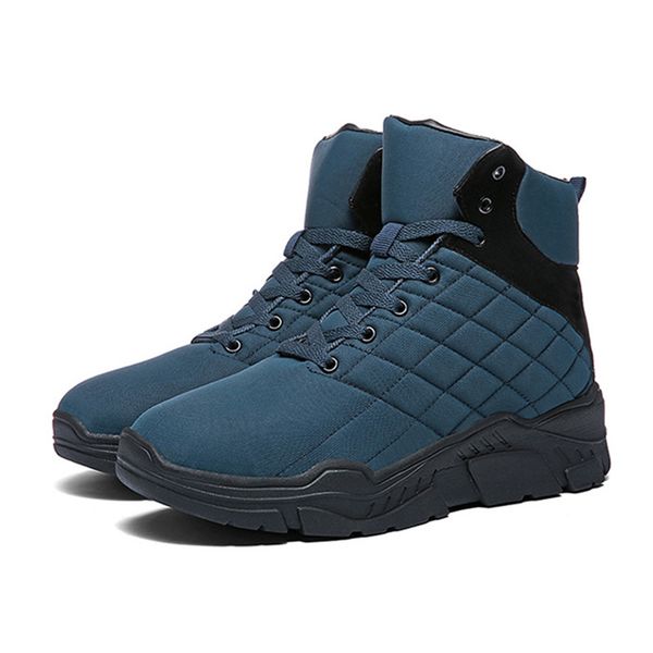 new style men lace up high winter warm shoes casual breathable ankle boots for outdoor, Black
new style men lace up high winter warm shoes casual breathable ankle boots for outdoor, Black