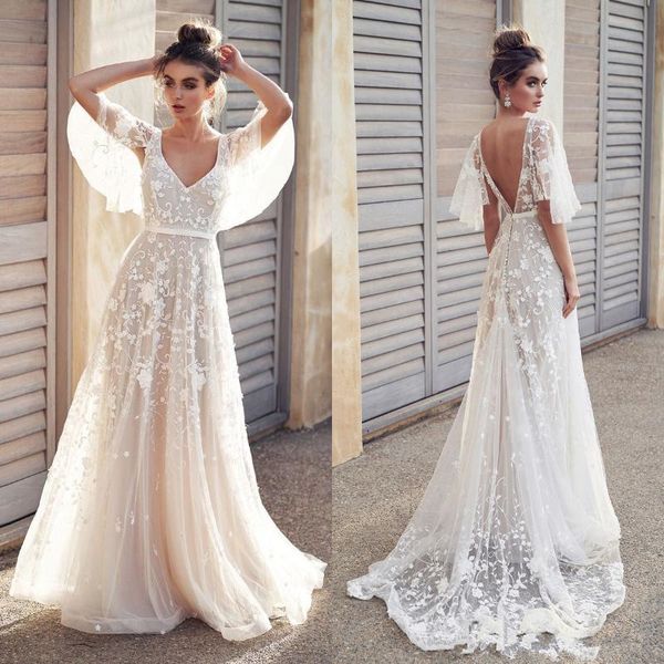 sexy backless beach boho кружева свадебные платья line new 2019 аппликации дешевые половина рукава деревенские свадебные платья реальные изо, White
sexy backless beach boho кружева свадебные платья line new 2019 аппликации дешевые половина рукава деревенские свадебные платья реальные изо, White