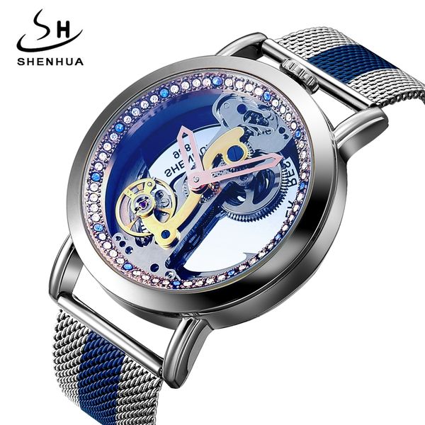 shenhua automatic mechanical watch men full steel transparent skeleton self winding wristwatch men's clock montre homme, Slivery;brown
shenhua automatic mechanical watch men full steel transparent skeleton self winding wristwatch men's clock montre homme, Slivery;brown