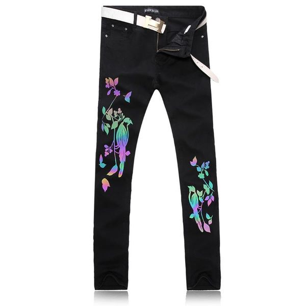 newsosoo new men's bird printed denim trousers fashion slim fit flower painted jeans pants for male nightclub jeans straight, Blue
newsosoo new men's bird printed denim trousers fashion slim fit flower painted jeans pants for male nightclub jeans straight, Blue