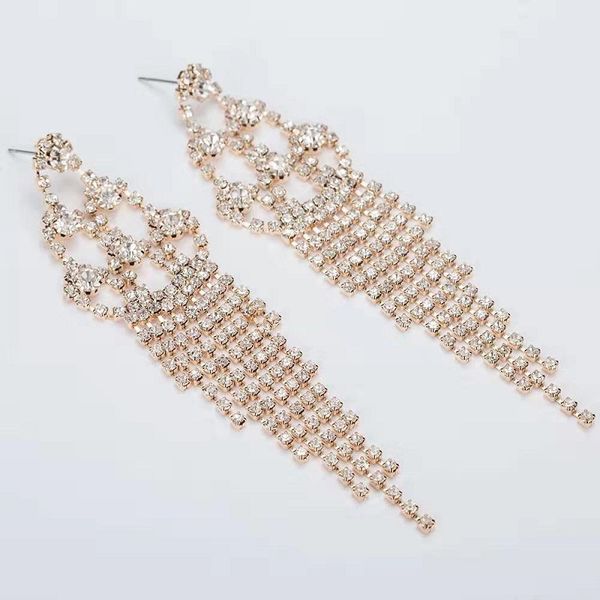 wholesale tassel bridal wedding dangle earrings for women luxury designer flowers bling diamond danling earring engagement jewelry love gift, Silver
wholesale tassel bridal wedding dangle earrings for women luxury designer flowers bling diamond danling earring engagement jewelry love gift, Silver