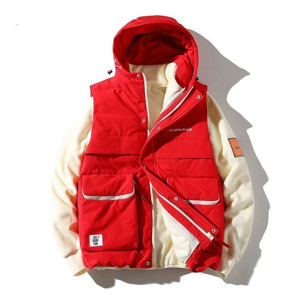 men 2019 winter new casual hood duck down jackets parkas waistcoat men teens fashion warm thick fleece down jacket + vest, Black
men 2019 winter new casual hood duck down jackets parkas waistcoat men teens fashion warm thick fleece down jacket + vest, Black