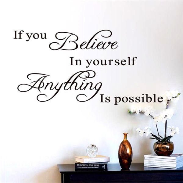 if you believe in yourself anything is possible inspirational quotes wall decals decorative stickers vinyl art home decor 8037
if you believe in yourself anything is possible inspirational quotes wall decals decorative stickers vinyl art home decor 8037