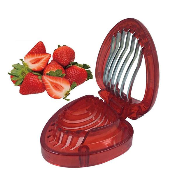strawberry slicer stainless steel kitchenware plastic fruit carving tools strawberry cake decoration salad cutter tools dhl wx9-1275 
strawberry slicer stainless steel kitchenware plastic fruit carving tools strawberry cake decoration salad cutter tools dhl wx9-1275
