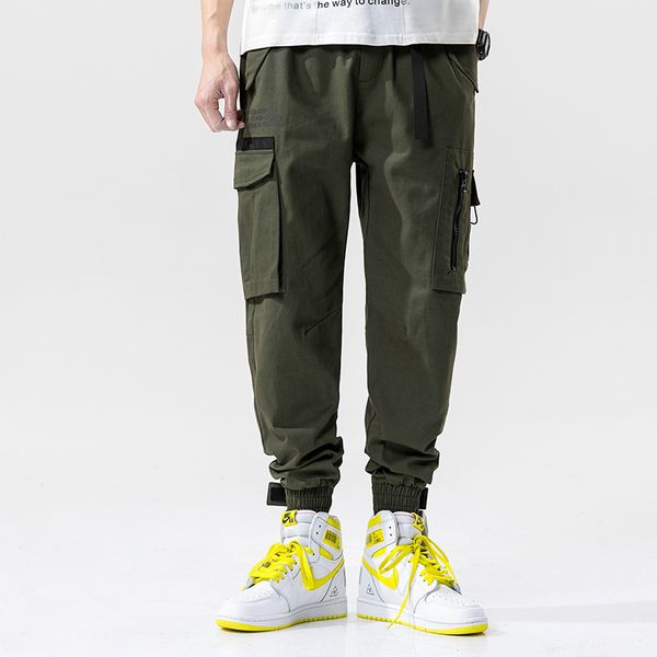 2020 hip hop streetwear men's black green jogging pants men's side bag sports pants ribbons casual elastic waist harem pants men
2020 hip hop streetwear men's black green jogging pants men's side bag sports pants ribbons casual elastic waist harem pants men