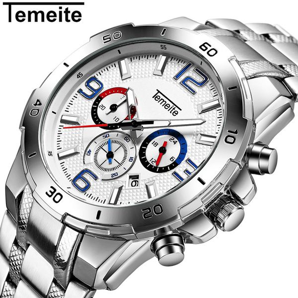 temeite 2019 men fashion multifunction sport quartz wristwatch mens causal stainless steel business clock male gift watch, Slivery;brown
temeite 2019 men fashion multifunction sport quartz wristwatch mens causal stainless steel business clock male gift watch, Slivery;brown