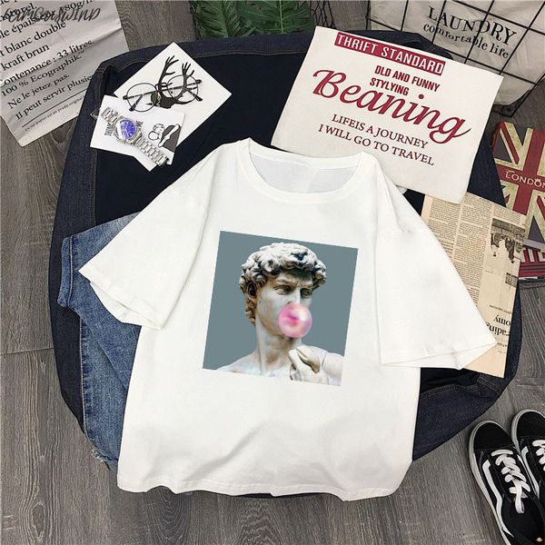 лето vaporwave с короткими рукавами японского мультфильма новая мода печатными буквами женский дэвид большого размера s-2xl свободные топы о, White
лето vaporwave с короткими рукавами японского мультфильма новая мода печатными буквами женский дэвид большого размера s-2xl свободные топы о, White