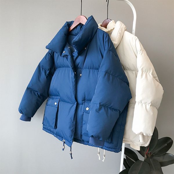 winter women solid parka casual 2019 long sleeve warm space cotton padded coat female thicken fashion pockets outwear jackets, Black
winter women solid parka casual 2019 long sleeve warm space cotton padded coat female thicken fashion pockets outwear jackets, Black