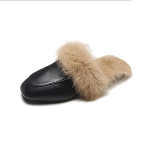 luxury womens soft cowhide designal brand girls female fur slippers embroidered animal style wool slipper classic half slipper factory price, Black
luxury womens soft cowhide designal brand girls female fur slippers embroidered animal style wool slipper classic half slipper factory price, Black