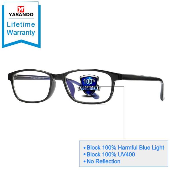 yasando fashion blue light filter computer glasses for anti eye eyestrain rectangle frame tr90 frame upgrade for man/women 1822, White;black
yasando fashion blue light filter computer glasses for anti eye eyestrain rectangle frame tr90 frame upgrade for man/women 1822, White;black