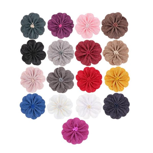 50pcs/lot 3.2" satin fabric flowers with match stick center old wrinkles hair flowers for diy headband clips hair accessories, Slivery;white
50pcs/lot 3.2" satin fabric flowers with match stick center old wrinkles hair flowers for diy headband clips hair accessories, Slivery;white