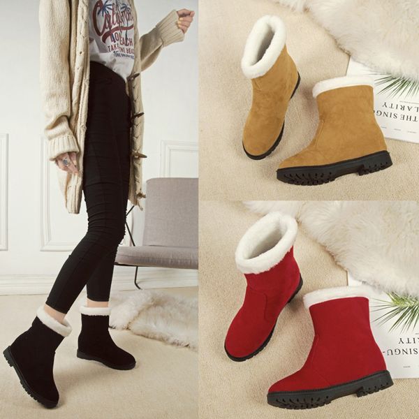 2019 brand new arrive flock winter boots fashion women snow boots thick plush keep warm women shoes red, Black 
2019 brand new arrive flock winter boots fashion women snow boots thick plush keep warm women shoes red, Black