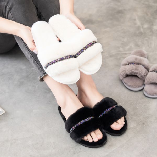 wenyujhnew womens fur slippers winter woman slippers slip on warm non-slip flats female spring autumn winter house shoes, Black
wenyujhnew womens fur slippers winter woman slippers slip on warm non-slip flats female spring autumn winter house shoes, Black