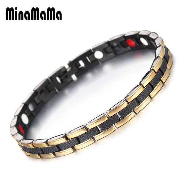 fashion stainless steel power energy health bracelet 4 in 1 magnetic germanium health bracelet for women men charms jewelry, Golden;silver
fashion stainless steel power energy health bracelet 4 in 1 magnetic germanium health bracelet for women men charms jewelry, Golden;silver