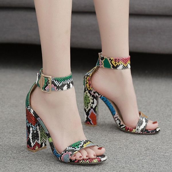 colorful snakestriped fashion womens sadals open toe non-slip heeled heel sandals pu leather buckle strap ladies shoes 2020, Black
colorful snakestriped fashion womens sadals open toe non-slip heeled heel sandals pu leather buckle strap ladies shoes 2020, Black