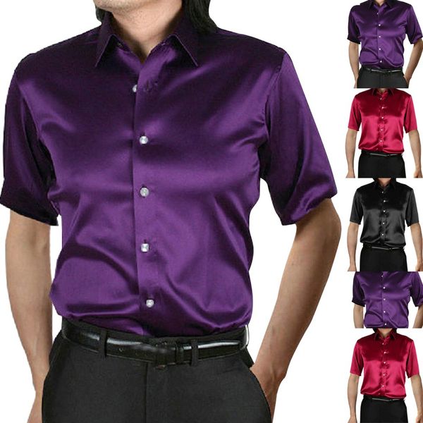 2019 new fashion men's summer casual dress shirt short sleeve fitness party shirt 3.28, White;black
2019 new fashion men's summer casual dress shirt short sleeve fitness party shirt 3.28, White;black