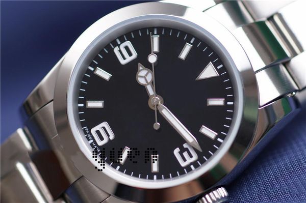 

l luxury watch explorer black dial stainless steel automatic watch casual date reloj de lujo montre relojes de marca wristwatch, Slivery;brown