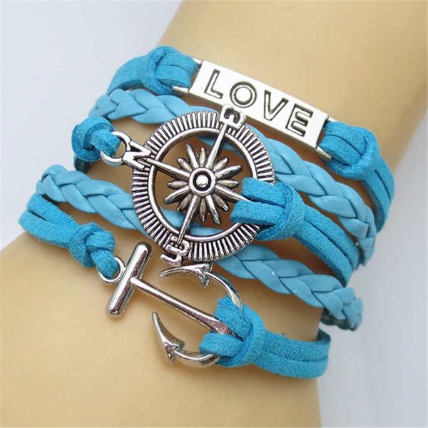 anchor compass love infinity bracelets 5colors leather handmade vintage bracelets hy3281, Golden;silver
anchor compass love infinity bracelets 5colors leather handmade vintage bracelets hy3281, Golden;silver