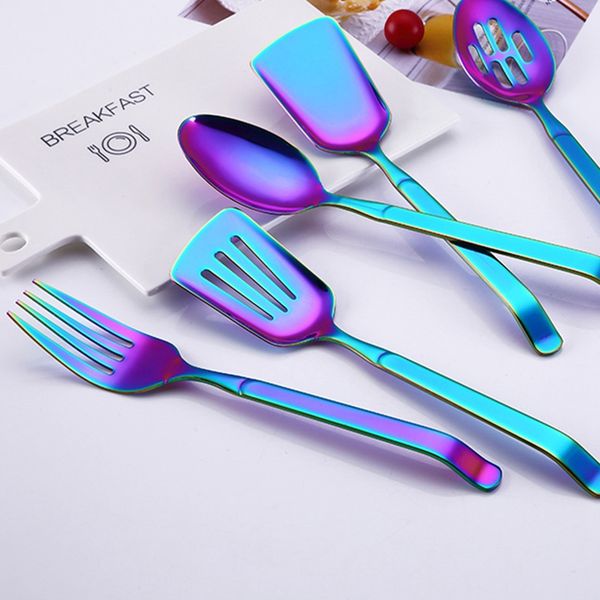 rainbow cookware set kitchen accessories stainless steel public buffet serving spoons fork turner colander kitchenware
rainbow cookware set kitchen accessories stainless steel public buffet serving spoons fork turner colander kitchenware