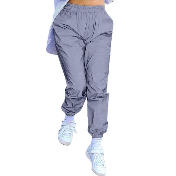 running pants women sports high waist solid luminous tights loose casual long trousers, Black;blue
running pants women sports high waist solid luminous tights loose casual long trousers, Black;blue