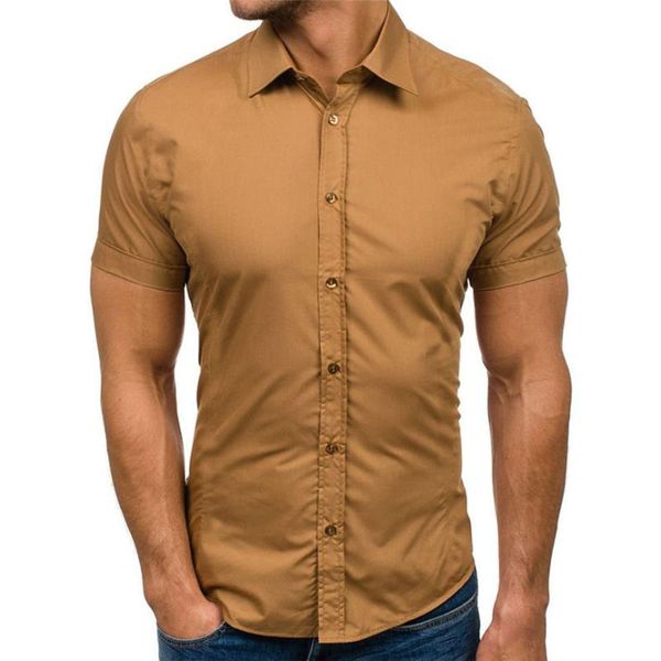 2020 mens shirt new fashion summer casual men's new style pure color button splicing pattern lapel short sleeve shirt 40, White;black
2020 mens shirt new fashion summer casual men's new style pure color button splicing pattern lapel short sleeve shirt 40, White;black