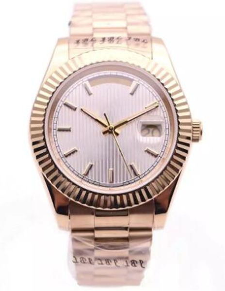 37 luxury watch daydate style stripe dial 18k gold watch sapphire mirror automatic mechanical movement headband strap folding buckle wristwa, Slivery;brown
37 luxury watch daydate style stripe dial 18k gold watch sapphire mirror automatic mechanical movement headband strap folding buckle wristwa, Slivery;brown