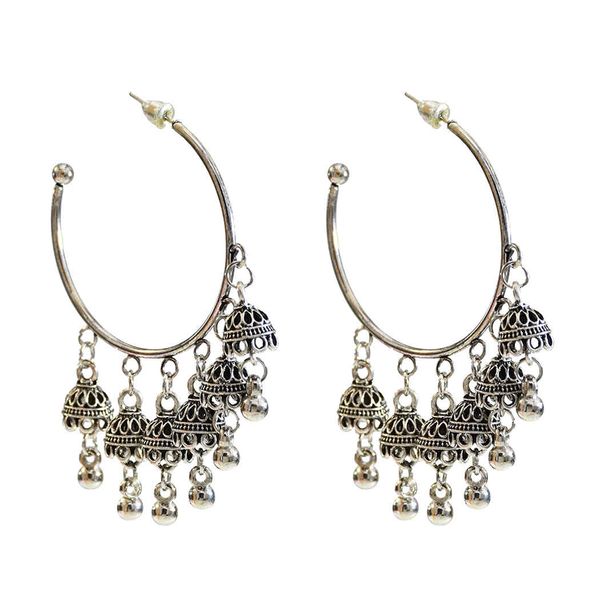 new semi-circular retro bell pendant earring trend ladies fashion earrings gold and silver wild earrings
new semi-circular retro bell pendant earring trend ladies fashion earrings gold and silver wild earrings