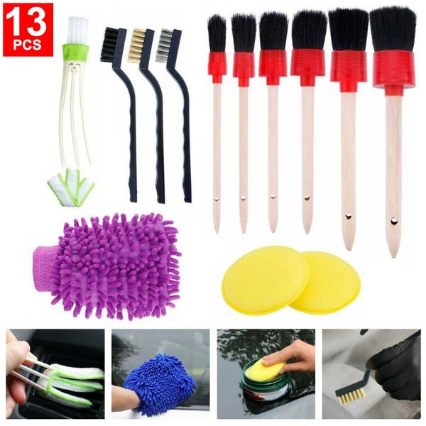 13pc car cleaning detailing brush tool kit vehicle automotive interior for car dashboard wheel cleaning dirt dust clean brush
13pc car cleaning detailing brush tool kit vehicle automotive interior for car dashboard wheel cleaning dirt dust clean brush