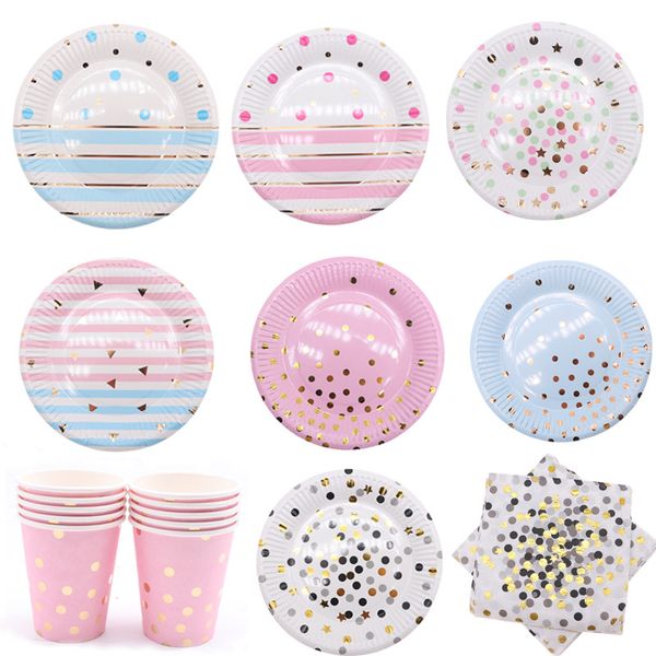 disposable dinnerware colorful gold disposable tableware plate cup napkins star for baby birthday party wedding decoration
disposable dinnerware colorful gold disposable tableware plate cup napkins star for baby birthday party wedding decoration