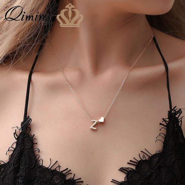 qiming a-z letter choker necklace for women girls baby alphabet statement gold chains jewelry accessories fashion jewelry, Silver
qiming a-z letter choker necklace for women girls baby alphabet statement gold chains jewelry accessories fashion jewelry, Silver