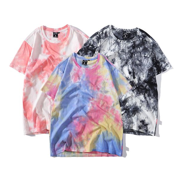 men women tie-dye shirts summer loose short-sleeve t-shirts tide fashion hip-hop casula couple tees mens trend clothing, White;black
men women tie-dye shirts summer loose short-sleeve t-shirts tide fashion hip-hop casula couple tees mens trend clothing, White;black