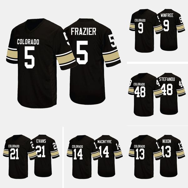 george frazier stitched men's colorado buffaloes kyle evans k.d. nixon juwann wincollege football jersey, Black
george frazier stitched men's colorado buffaloes kyle evans k.d. nixon juwann wincollege football jersey, Black