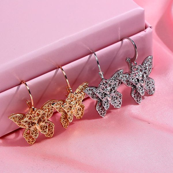 flatfoosie 2pcs/set fashion hollow double-deck butterfly drop earring gold silver color earring sets elegant refined jewelry
flatfoosie 2pcs/set fashion hollow double-deck butterfly drop earring gold silver color earring sets elegant refined jewelry