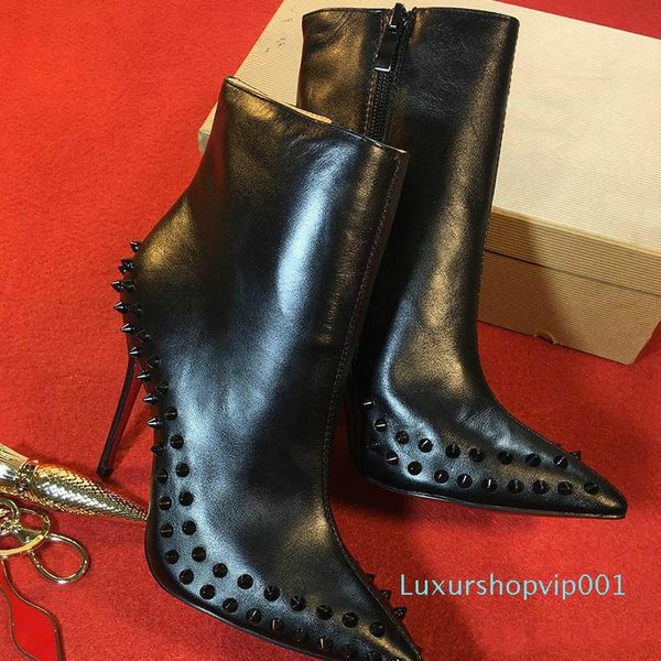 women designer boot black high heels ankle boot red bottom spikes boots platform fashion boots 100% leather snake skin winter shoes 02
women designer boot black high heels ankle boot red bottom spikes boots platform fashion boots 100% leather snake skin winter shoes 02