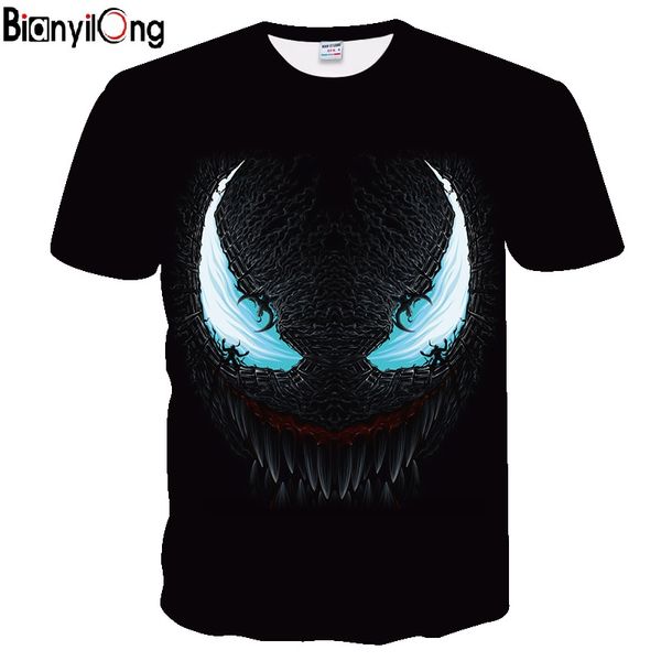 2019 new venom 3d printed t-shirts men casual shirt short sleeve fitness t shirt male weight lifting base layer, White;black
2019 new venom 3d printed t-shirts men casual shirt short sleeve fitness t shirt male weight lifting base layer, White;black