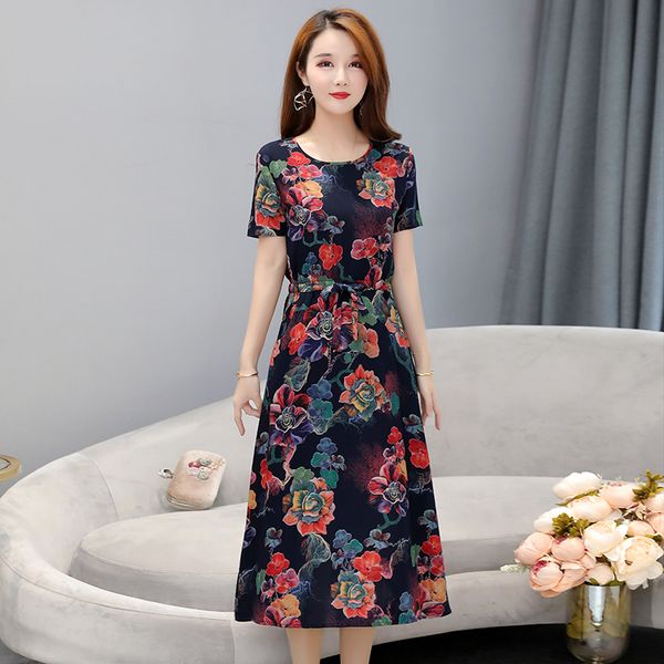 wholesale women's fashion summer dress new middle-aged and elderly mother dress mid-length cotton silk dress, Black;gray
wholesale women's fashion summer dress new middle-aged and elderly mother dress mid-length cotton silk dress, Black;gray