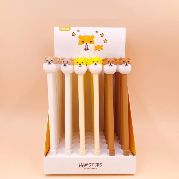 36pcs/lot creative animal hamster silicone black ink gel pen roller ball pens office school supplies promotion gift
36pcs/lot creative animal hamster silicone black ink gel pen roller ball pens office school supplies promotion gift